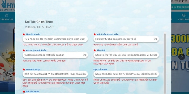 Nắm bắt được quy trình đăng ký Hi88 cực chuẩn&nbsp;